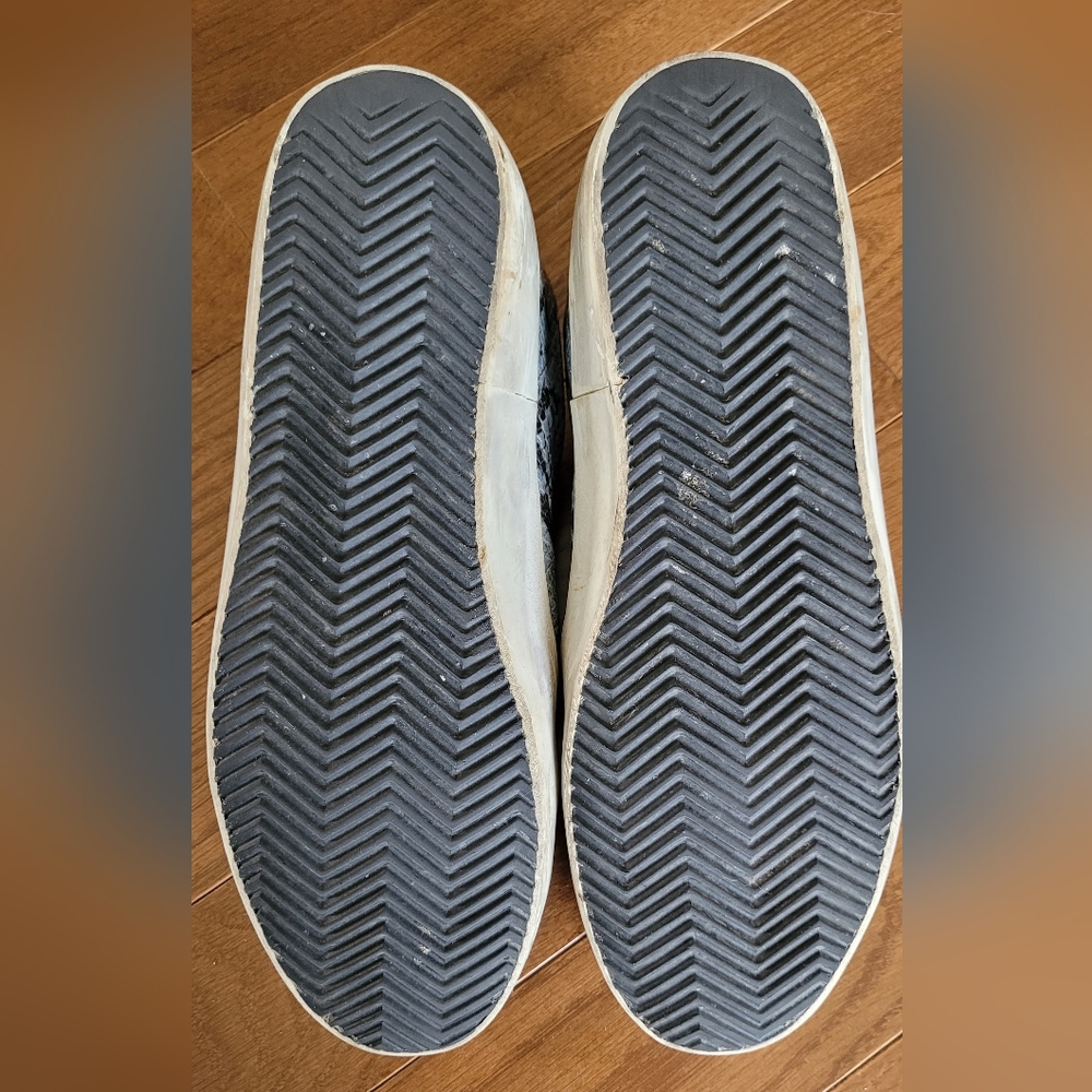 Golden Goose Superstar Light Blue and Gray Python-Effect Sneakers. - Picture 6 of 13